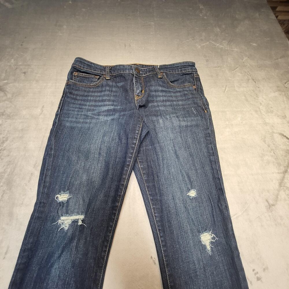 Gap 1969 Jeans Womens 29 Blue Always Skinny Topaz Wash‎ Distressed Denim Pants